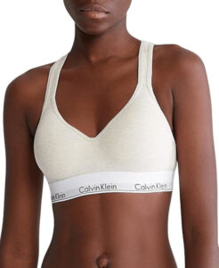 Calvin Klein Women's Modern Cotton Lightly Lined Wireless Bralette – Soft, Breathable & Comfortable Everyday Lounge Bra
